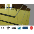 Alunewall SGS certificate Mirror finish fireproof Aluminium Composite Panel acp aluminium bond